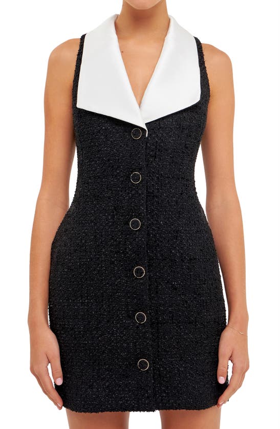 knee length dresses for ladies Tweed Strapless Mini Dress – Endless Rose