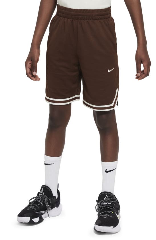 Nike Dri-fit Dna Big Kids' (boys') Basketball Shorts In Brown