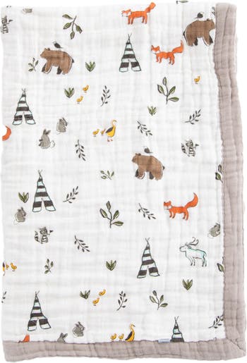 little unicorn Cotton Muslin Baby Quilt