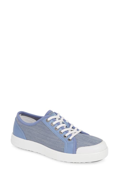 Sneaq Sneaker in Washed Blue Leather