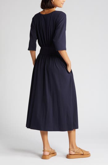 Nordstrom Cinched Waist Midi Dress