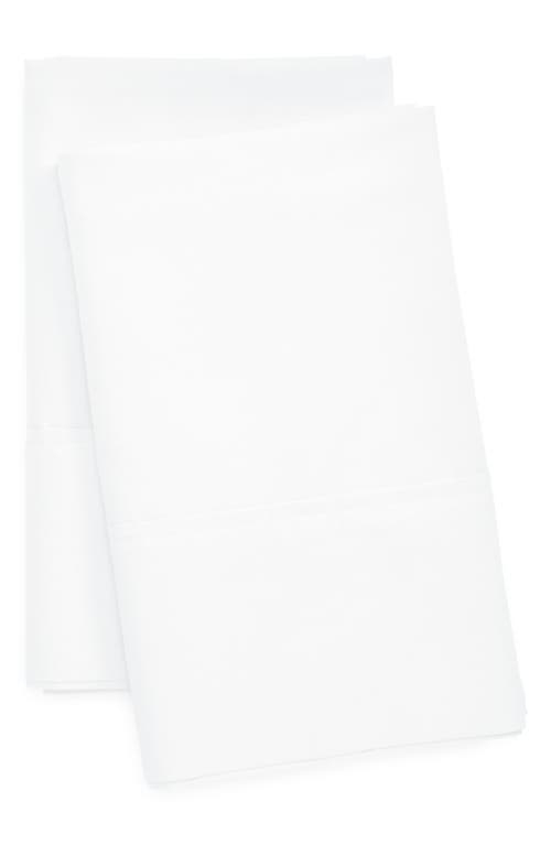 Ralph Lauren Set of 2 624 Thread Count Organic Cotton Percale Pillowcases in Tuxedo White at Nordstrom