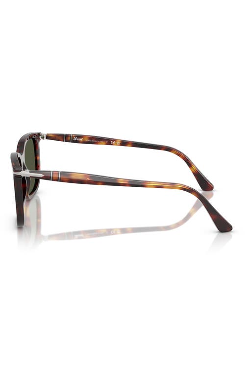 Persol 56mm Rectangular Sunglasses In Havana
