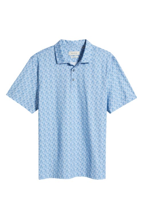 Shop Bugatchi Victor Ooohcotton® Cocktail Print Polo In Air Blue