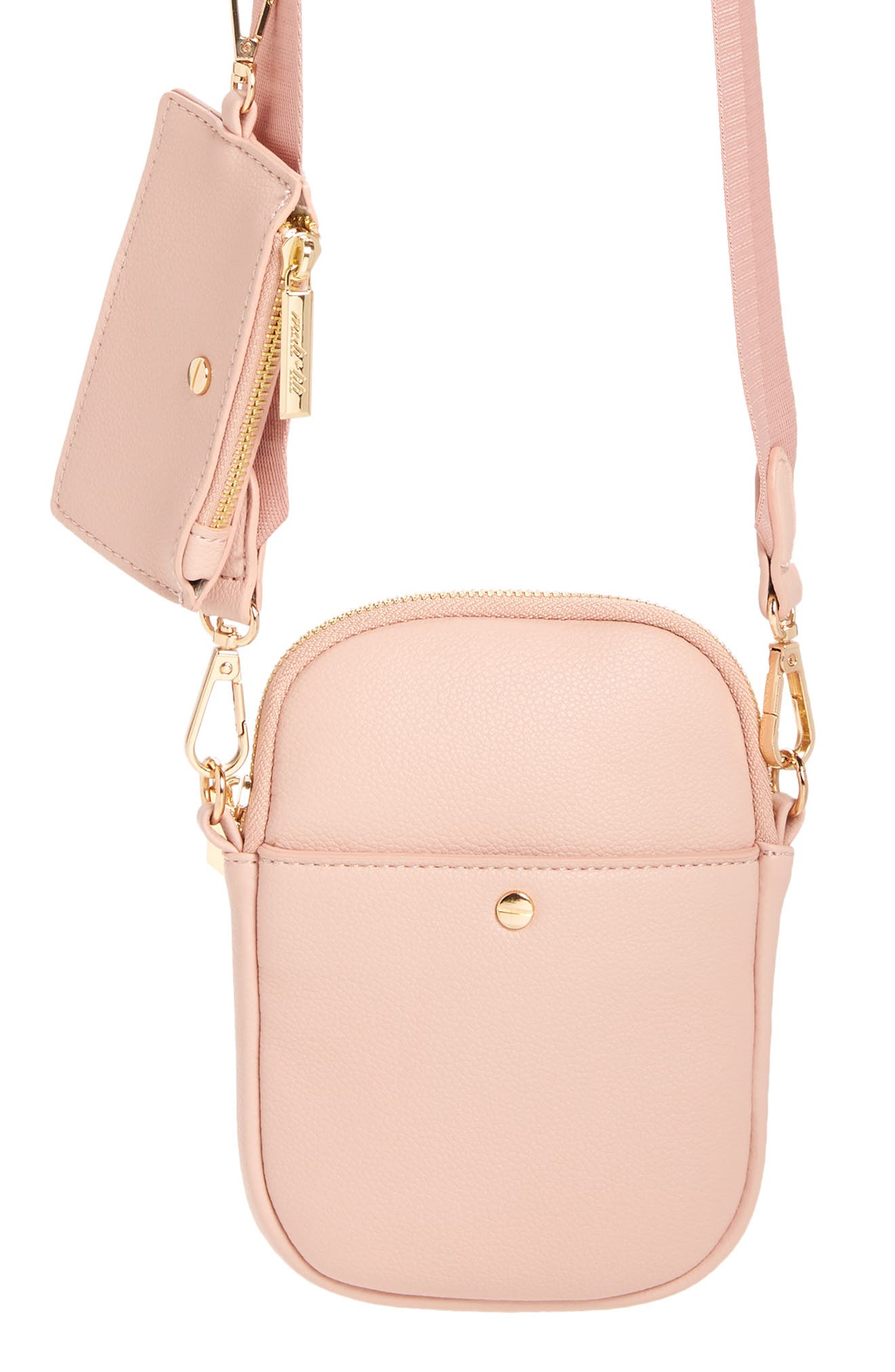 blush leather purse
