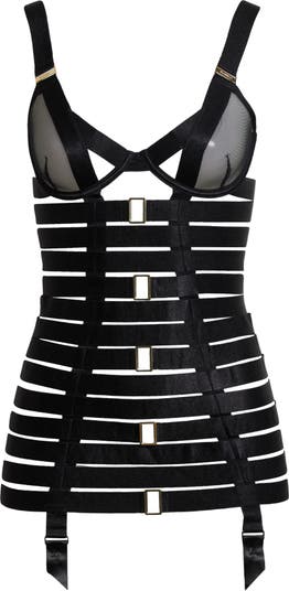 Bluebella Trinity Longline Wired Basque (Black)