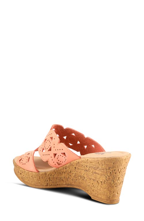 Shop Spring Step Flamyo Platform Wedge In Peach