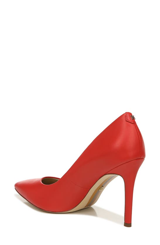 Shop Sam Edelman Hazel Pointed Toe Pump In Parisian Red