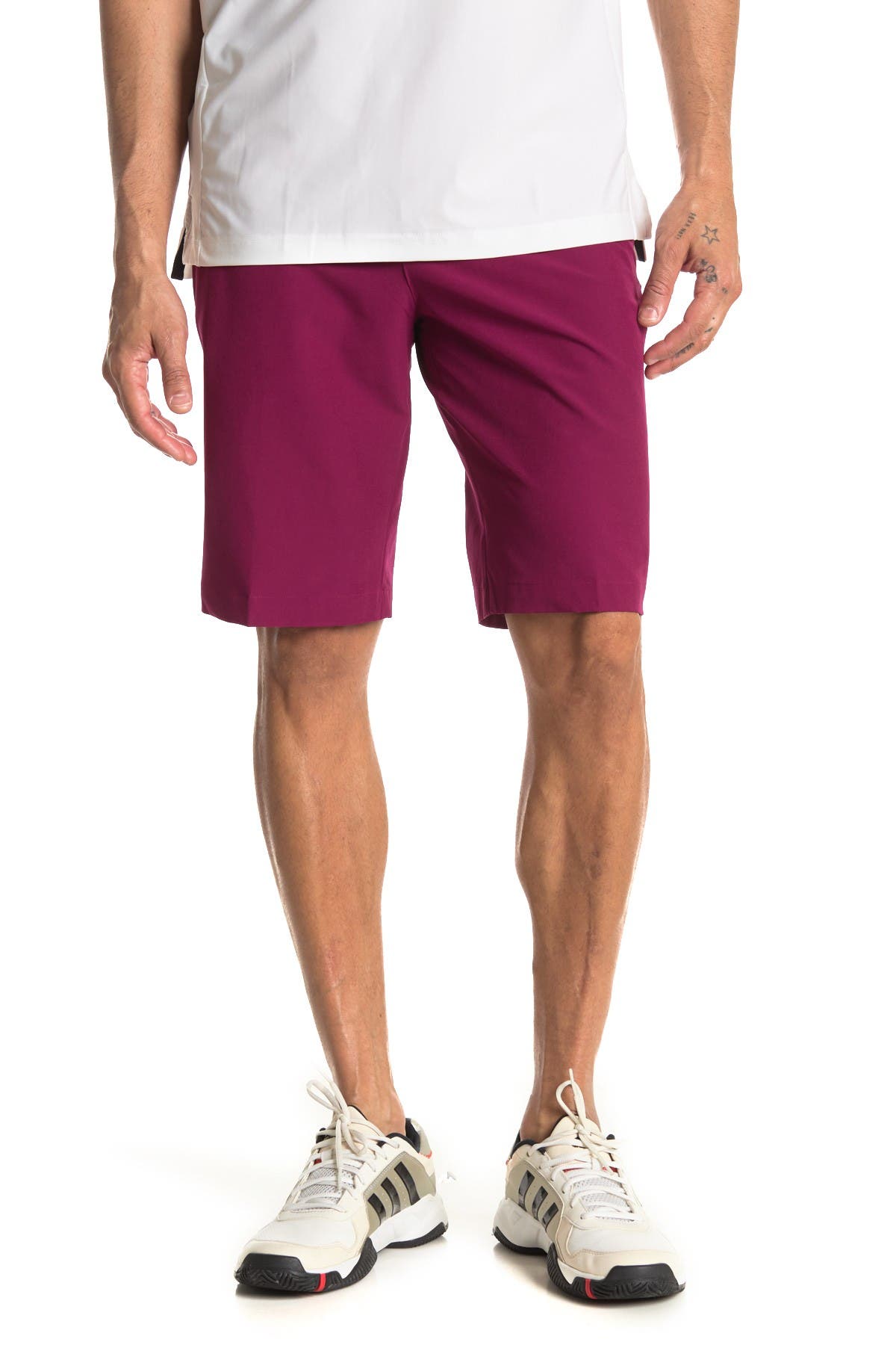 Adidas Golf Ultimate365 Shorts In Medium Pink5