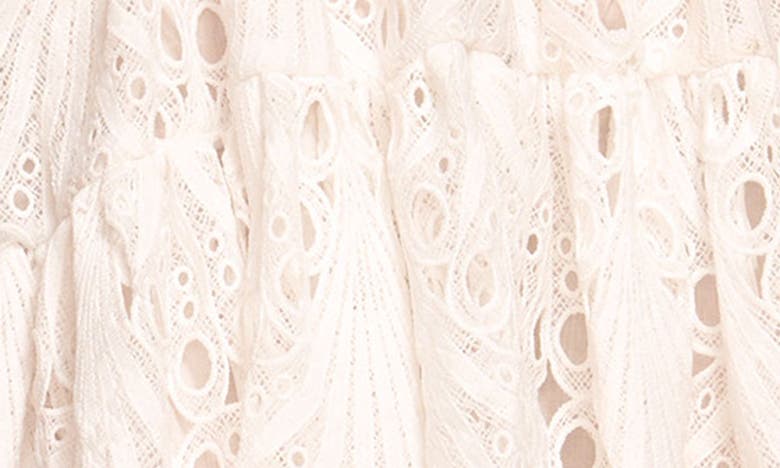Shop Ramy Brook Eyelet Lace Minidress In Ivory