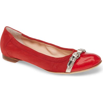 Agl Cap Toe Ballet Flat, Coral