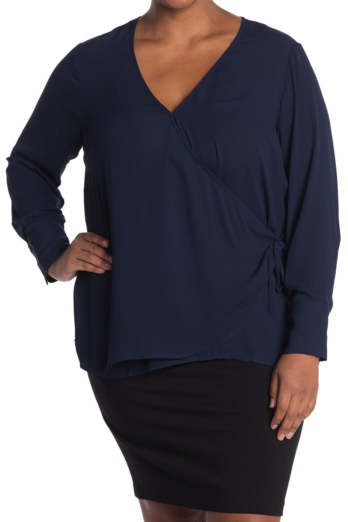 pleione wrap blouse