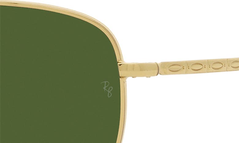 Shop Ray Ban Ray-ban 62mm Polarized Pillow Sunglasses In Yellow Gold