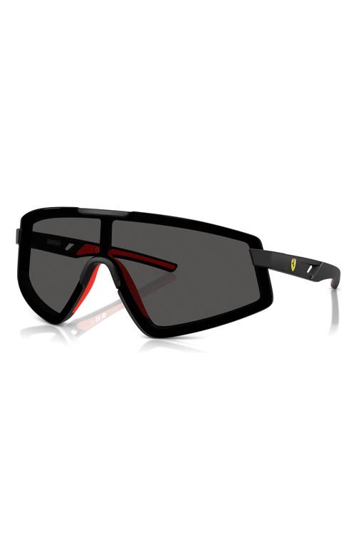 Scuderia Ferrari 47mm Shield Sunglasses In Matte Black