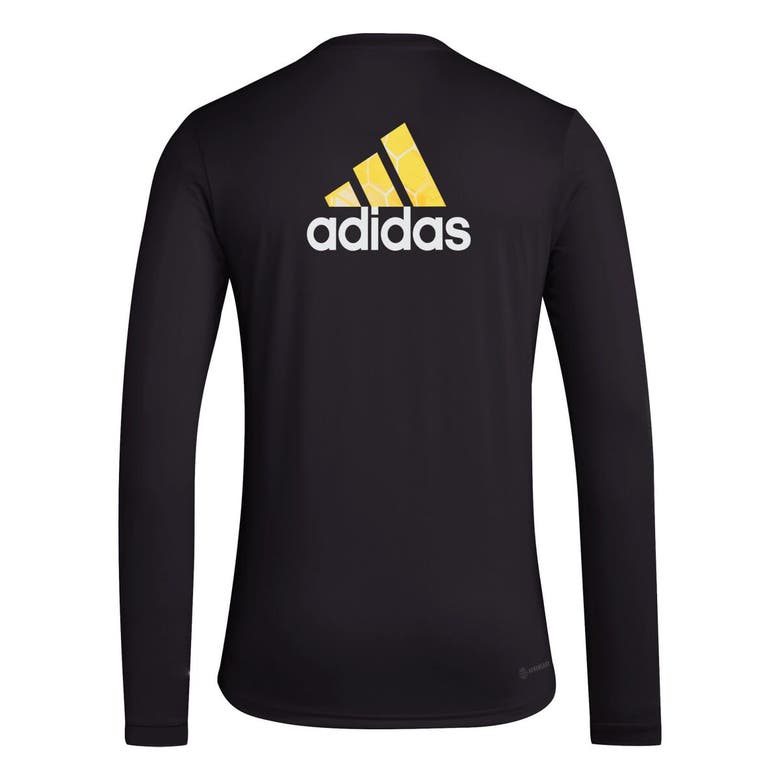 Shop Adidas Originals Adidas Black Columbus Crew Local Pop Aeroready Long Sleeve T-shirt