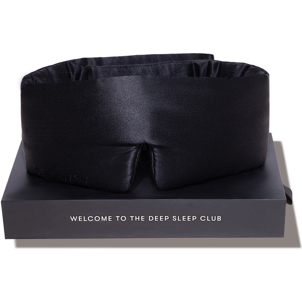 Drowsy Sleep Co . Silk Sleep Mask In Black Jade