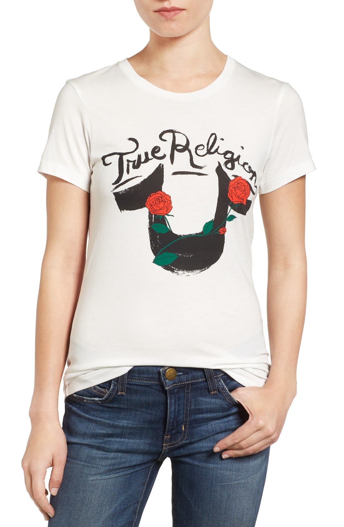 True Religion Brand Jeans Rustic Horseshoe Cotton Tee Nordstrom