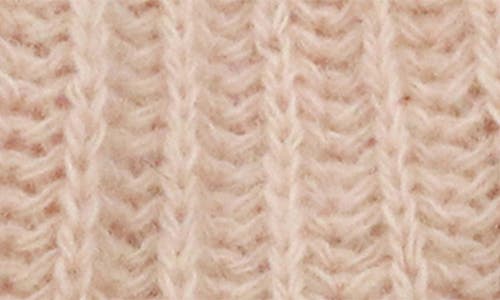 Portolano Rib Knit Cashmere Beanie In Misty Rose