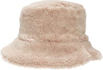 UGG® Recycled Nylon & Faux Shearling Reversible Bucket Hat | Nordstrom