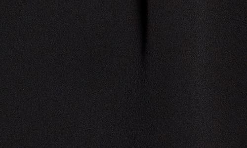 Nic + Zoe Satin Chiffon Layer Top In Black Onyx In Black Onyx