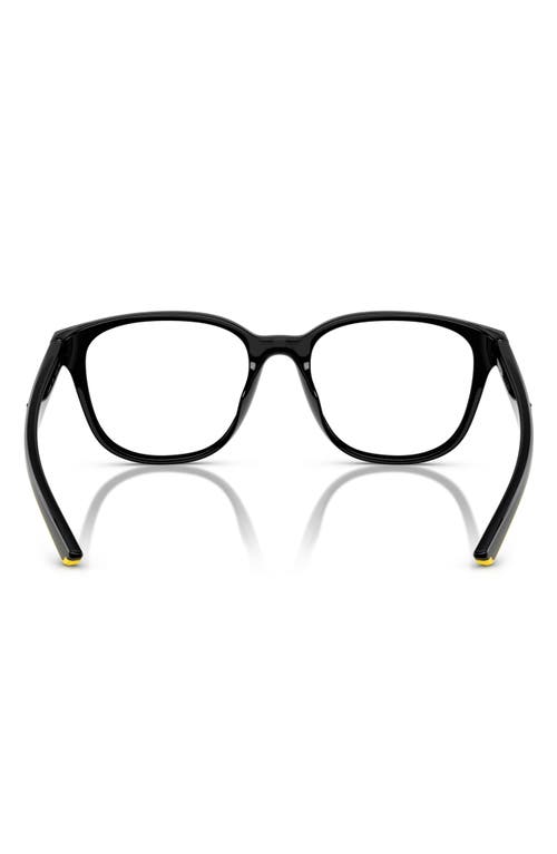 Scuderia Ferrari 54mm Round Optical Glasses In Black