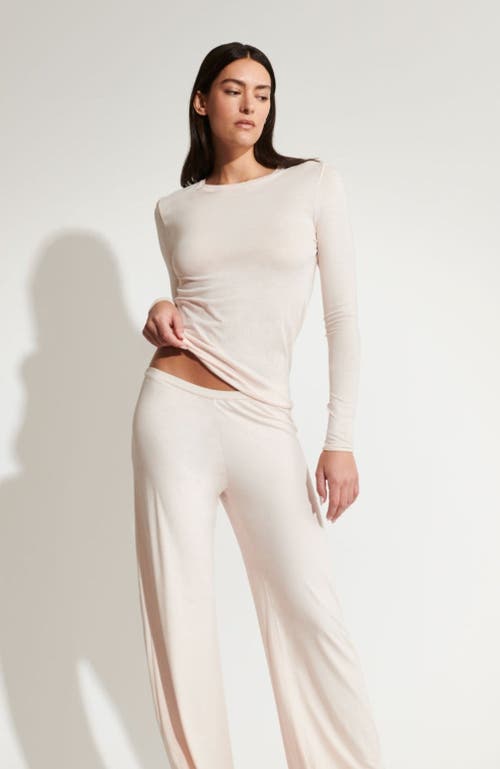 Shop Skin Long Sleeve Tee In Pearl Pink