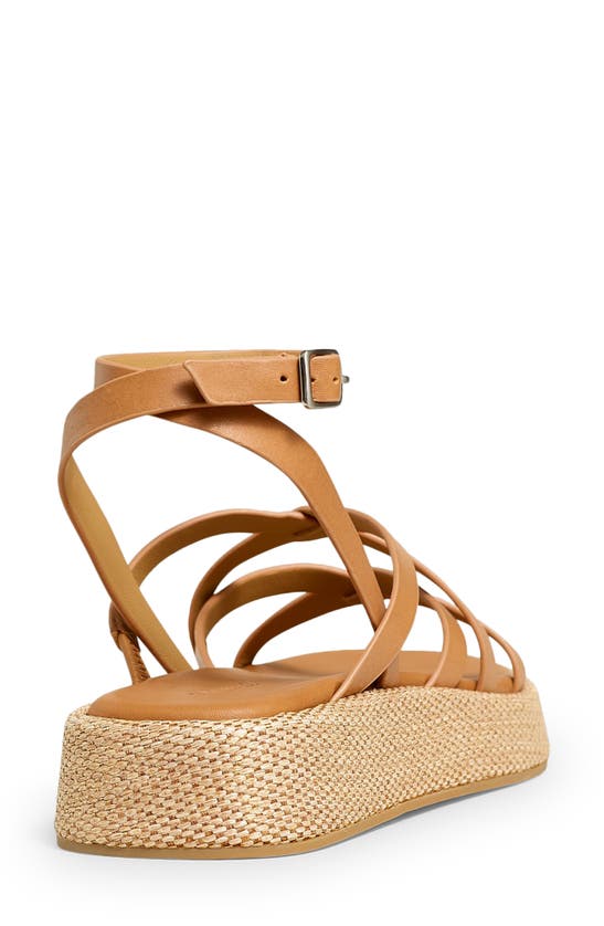 Shop Madewell Ankle Strap Platform Sandal In Desert Camel