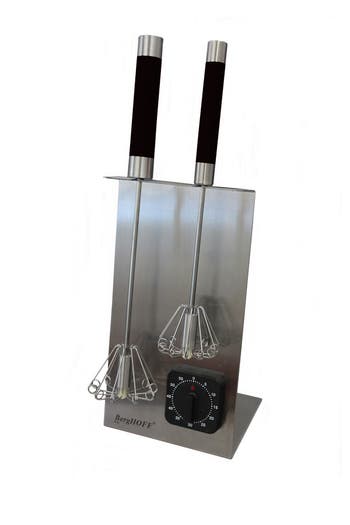 Berghoff Essentials 3-pc. Stainless Steel Whisk Set In Black/silver