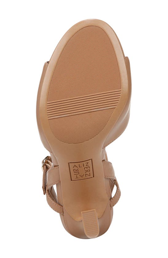 Naturalizer Lala Ankle Strap Sandal In Taupe Leather