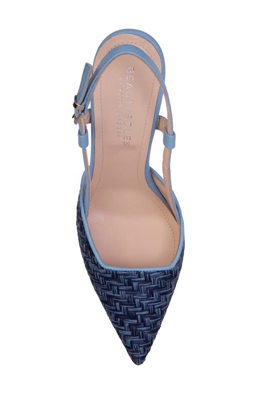 Shop Beautiisoles Mandy Pointed Toe Pump In Blue