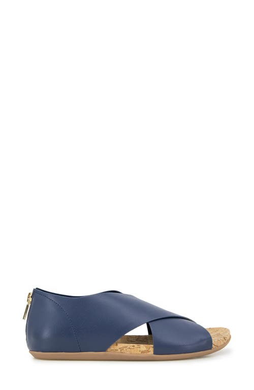 Reaction Kenneth Cole Selena Sandal In Navy Stretch