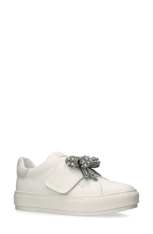 Kurt Geiger London Laney Bow Sneaker Open Grey at Nordstrom,