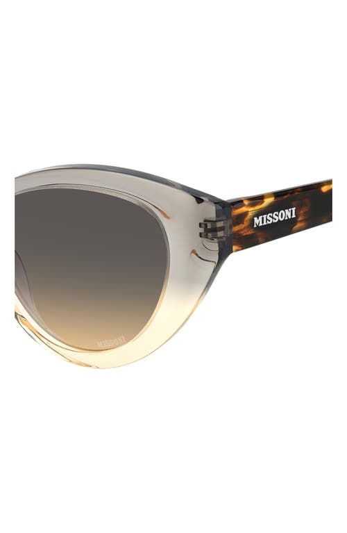 Missoni Gray Acetate Sunglasses In Grey Ochre/brown Ochre