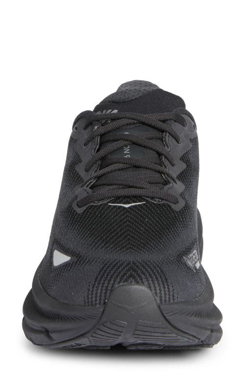 Shop Hoka Clifton 9 Gore-tex® Waterproof Running Shoe In Black/black