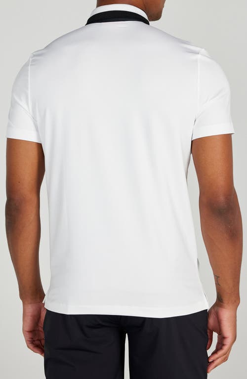 Shop Redvanly Batson Performance Golf Polo In Bright White