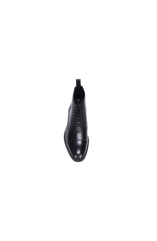 Anthony Veer Men's Monroe Lace-up Goodyear Casual Leather Dress Boots In Black