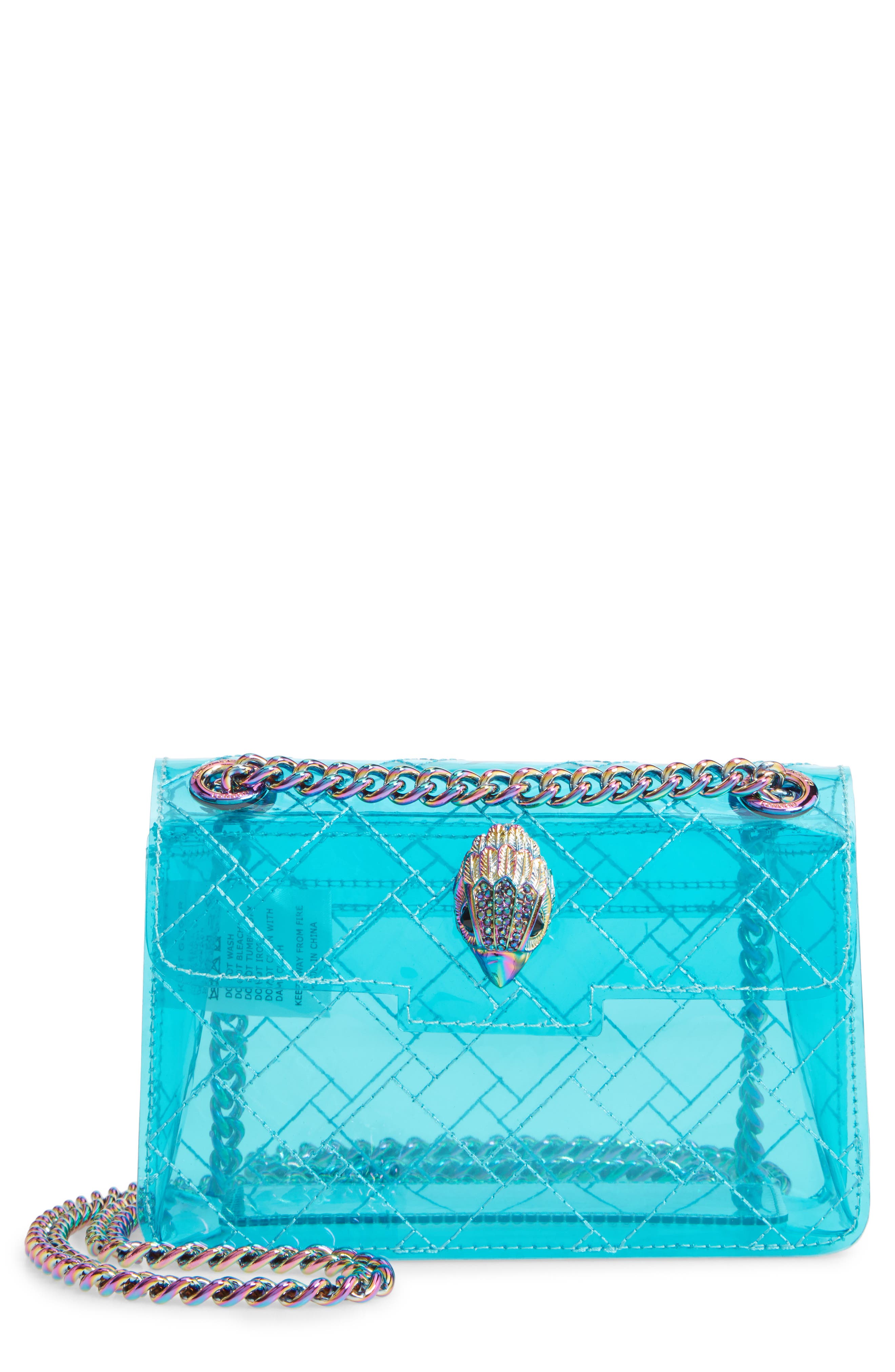 blue transparent bag