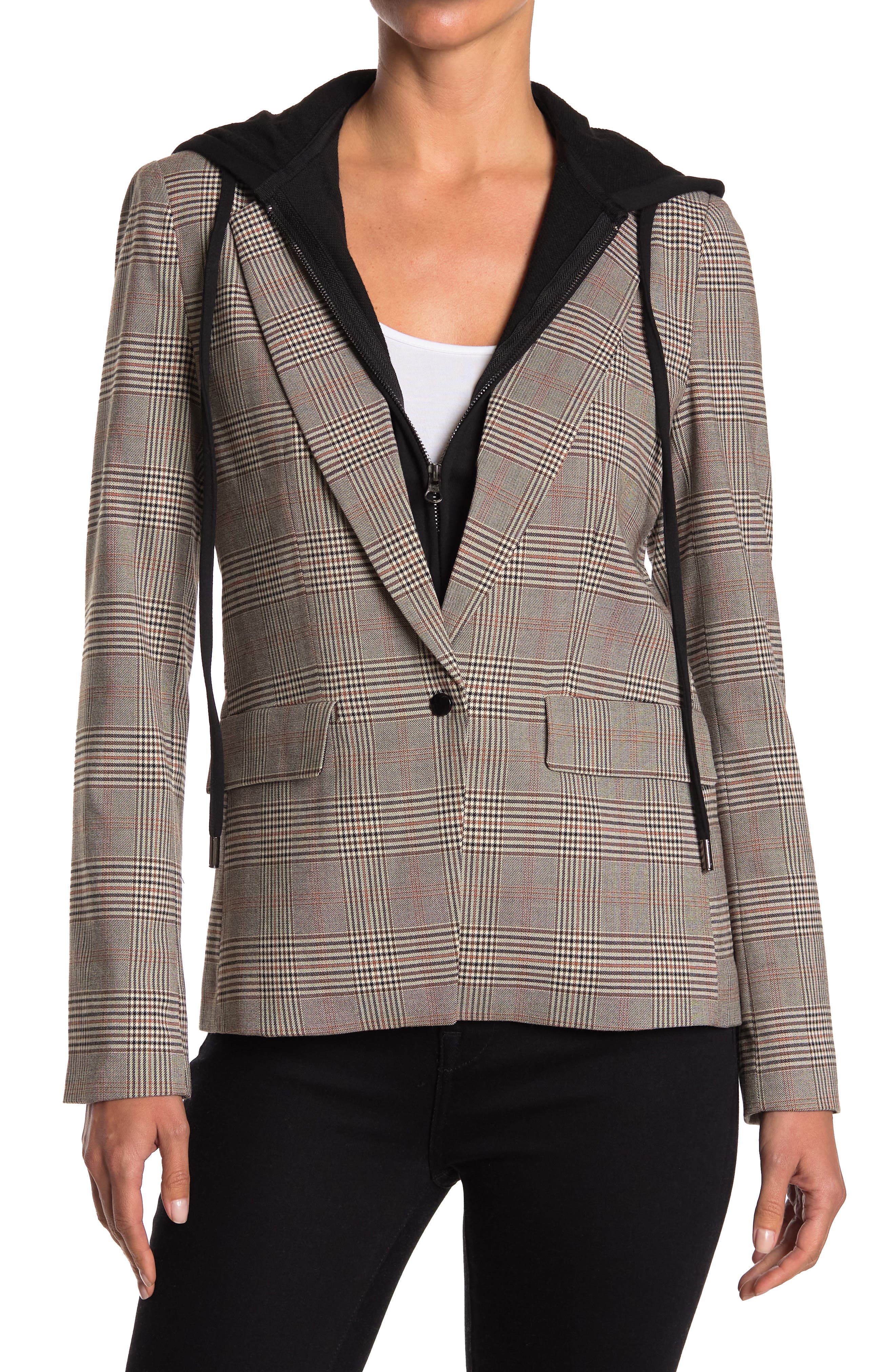 central park west blazer with hoodie