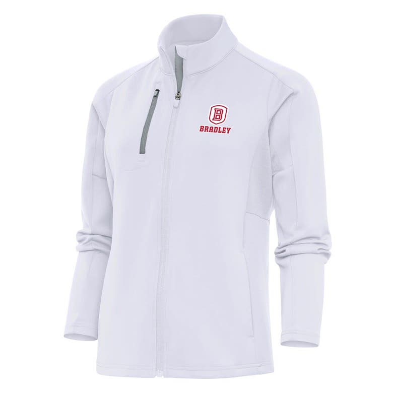 Shop Antigua White Bradley Braves Generation Digital Thermal Full-zip Jacket