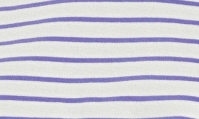 English Factory Striped Cotton Jersey Short Sleeve T-shirt In Purple