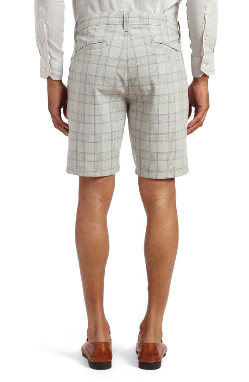 Shop 34 Heritage Arizona Check Slim Fit Flat Front Chino Shorts In Grey/blue Checked