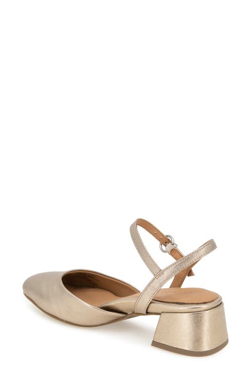 Gentle Souls By Kenneth Cole Womens Buckle Leather Slingback Heels In Gravel Leather