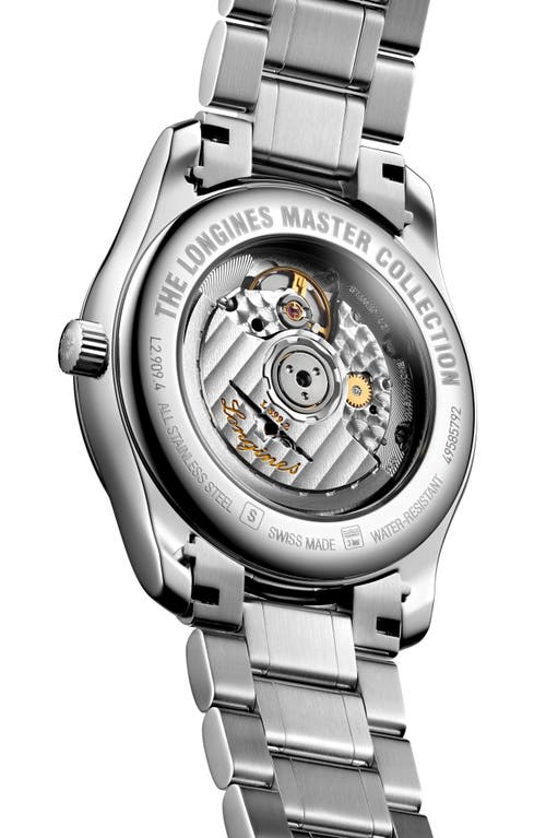 Longines Master Automatic Bracelet Watch, 40mm In Silver/blue