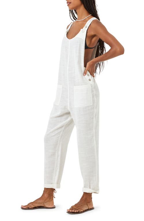 L Space Freya Cover-Up Jumpsuit in Cream