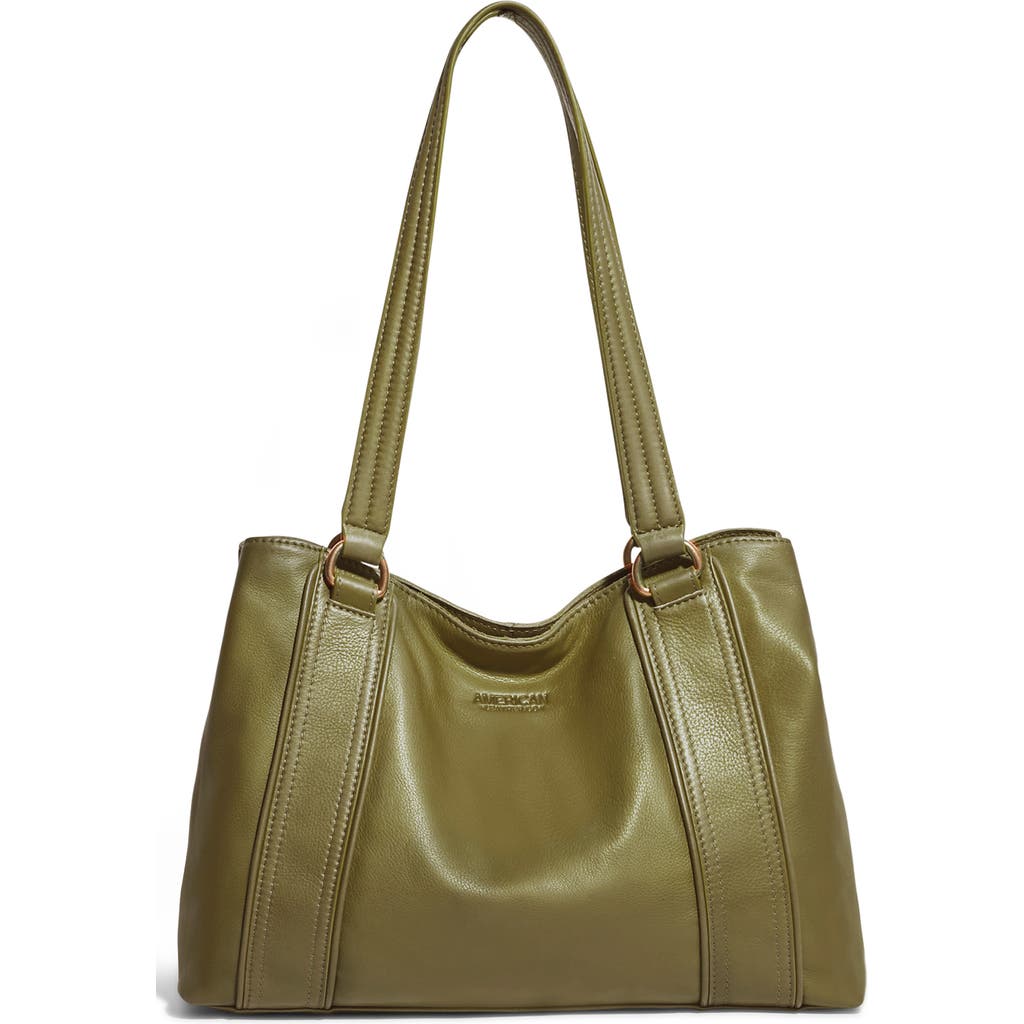 American Leather Co. Val Perfect Satchel Bag In Green