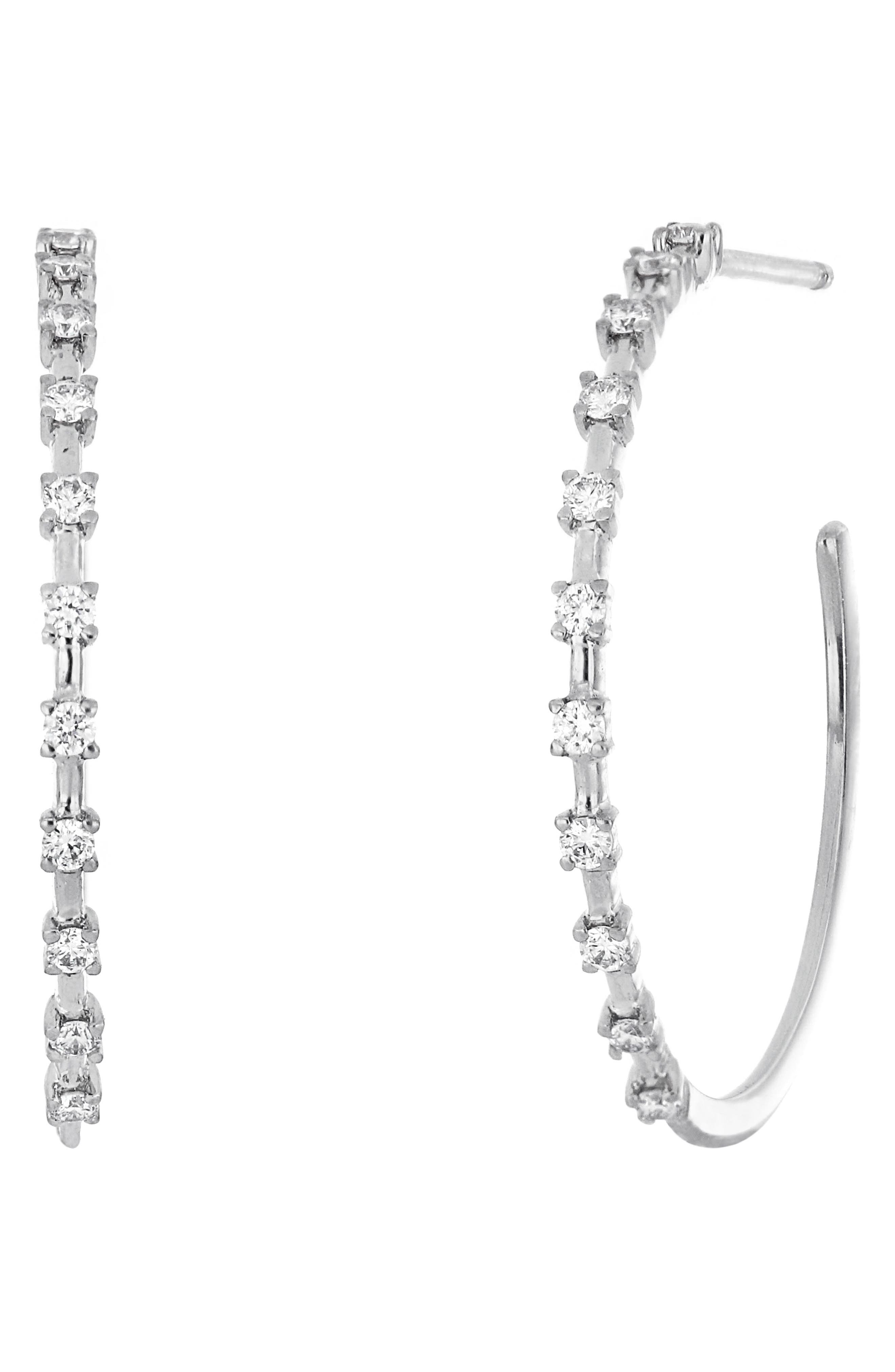 nordstrom diamond hoops