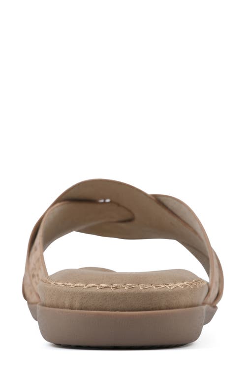 Shop Cliffs By White Mountain Fortunate Woven Sandal In Natural/cork