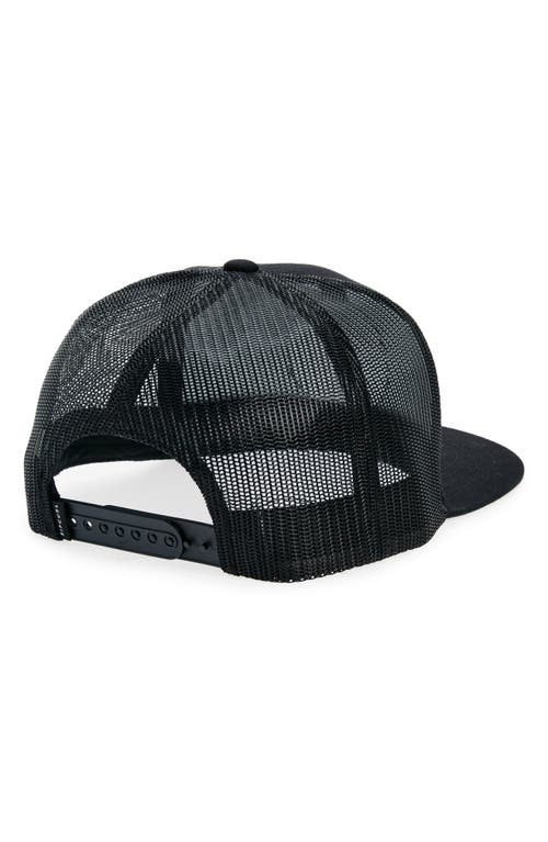 Shop Rip Curl Destination Patch Trucker Hat In Black