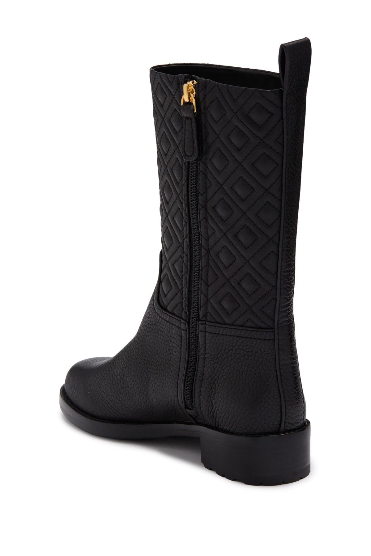 tory burch marion quilted rain boots