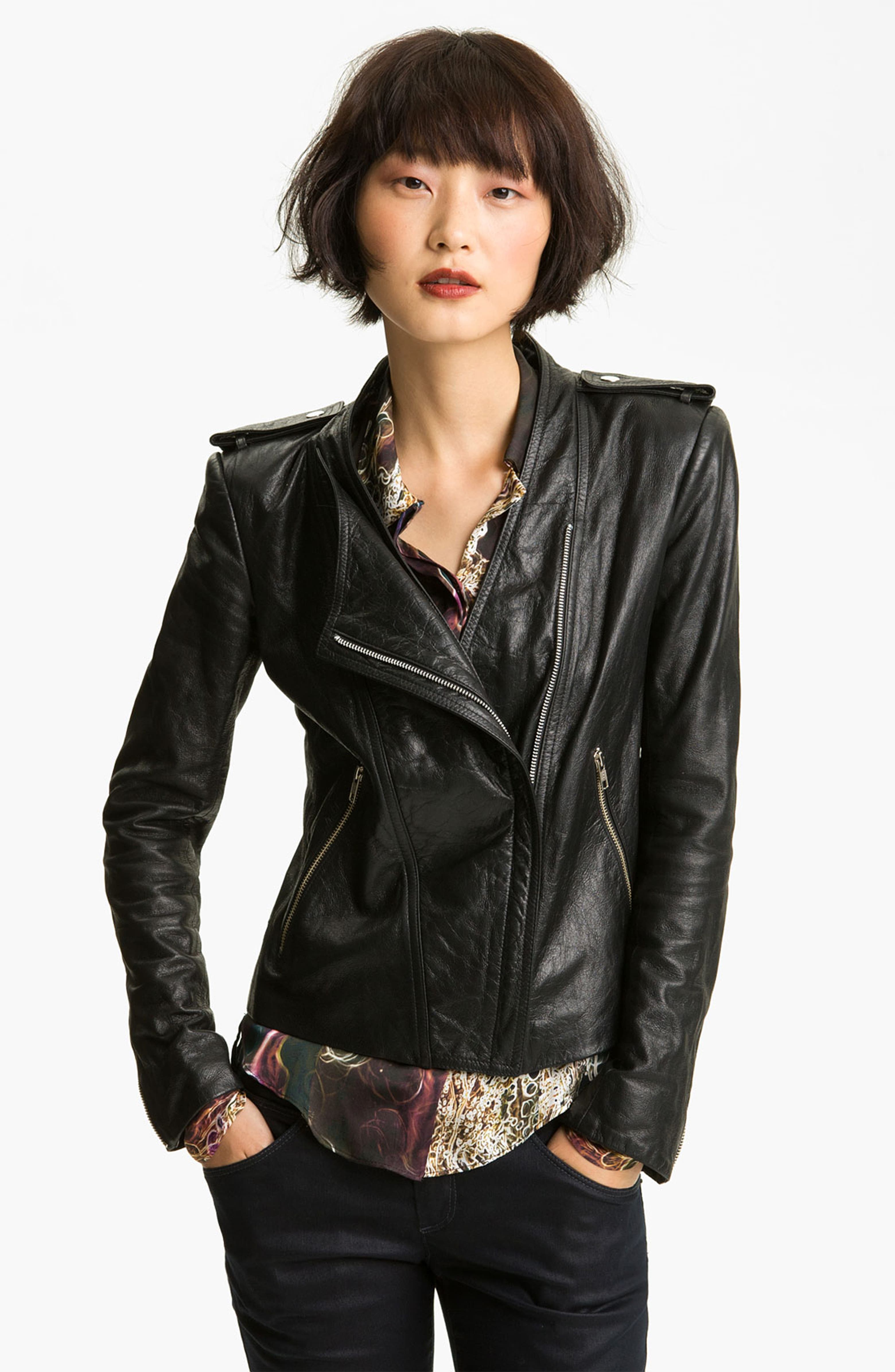 Theyskens' Theory Leather Moto Jacket | Nordstrom